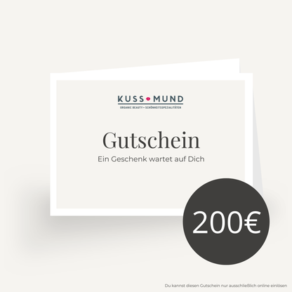 Kussmund -  Gutschein