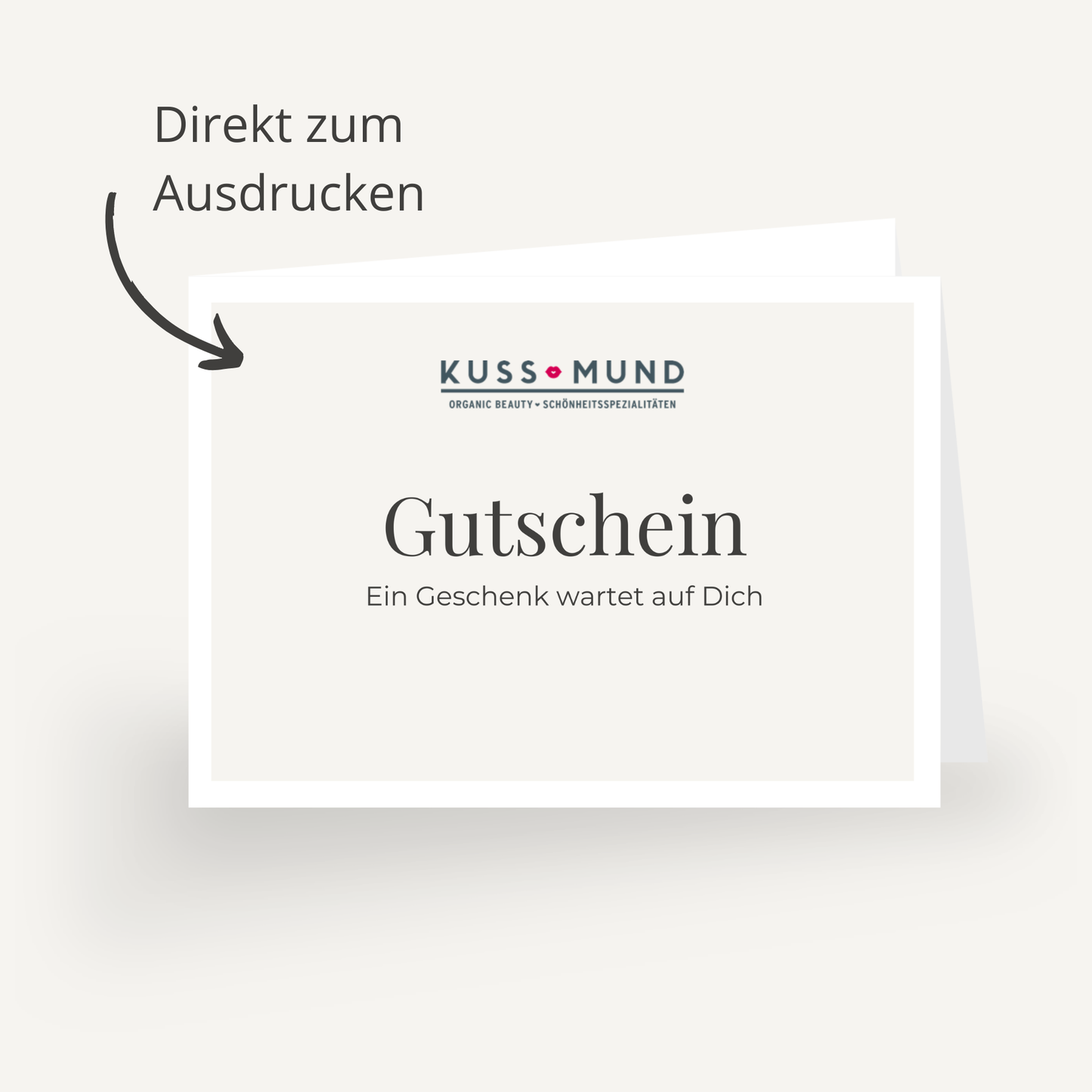 Kussmund -  Gutschein