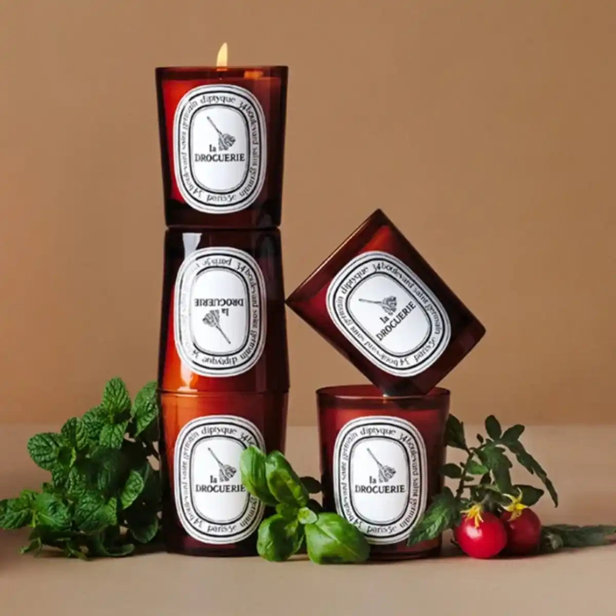DIPTYQUE - La Droguerie - Geruchsneutralisierende Duftkerze mit Basilikum - Duftkerze