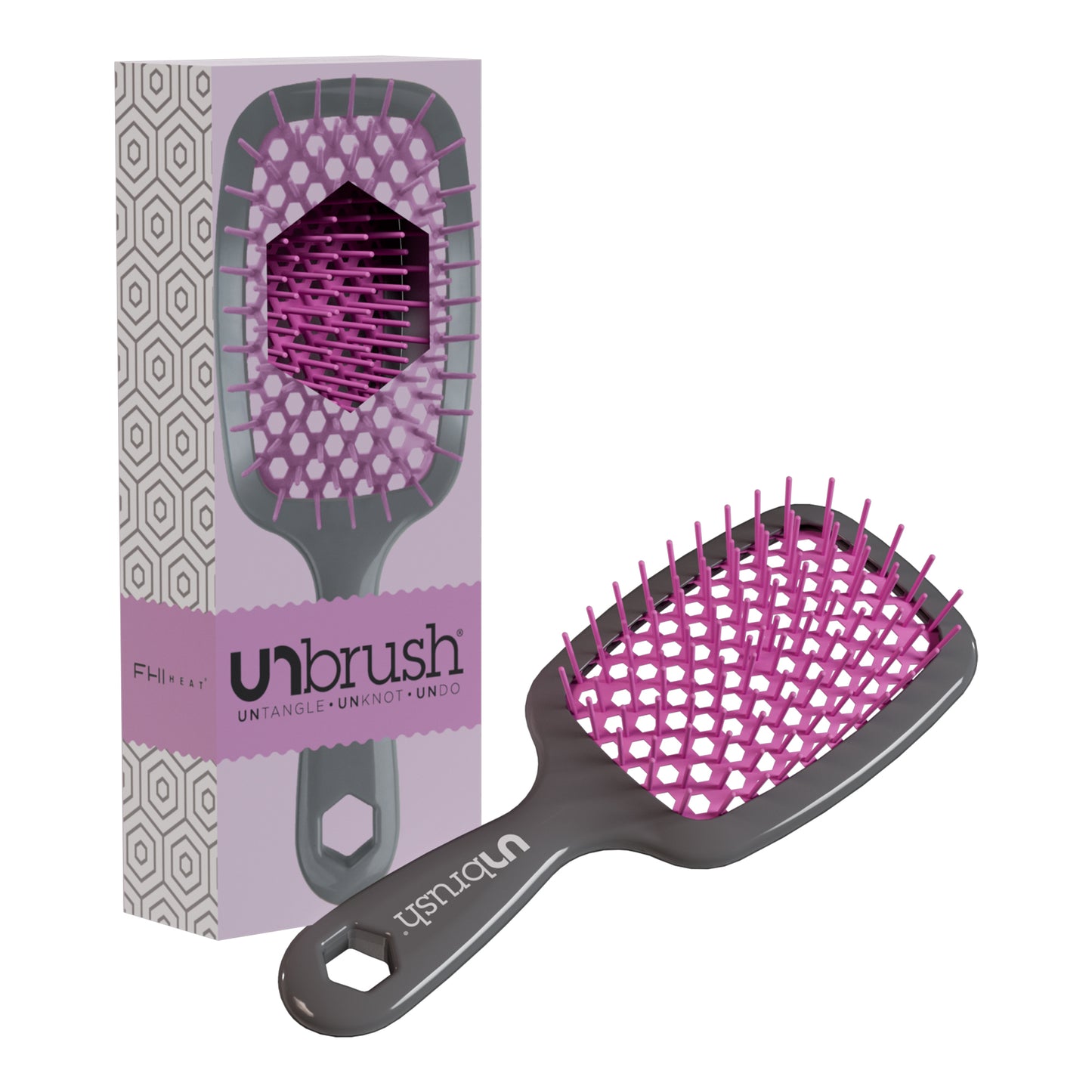 Unbrush - Detangeling Hair Brush - Orchid