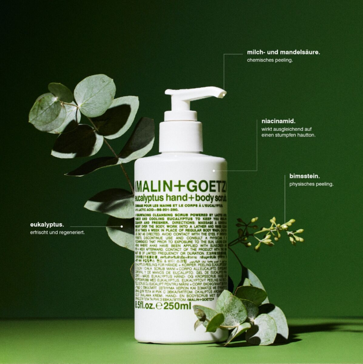 Malin+Goetz - Eucalyptus Hand +Body Scrub