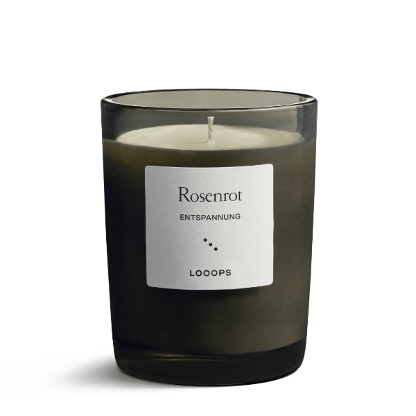 Looops - Rosenrot - Duftkerze